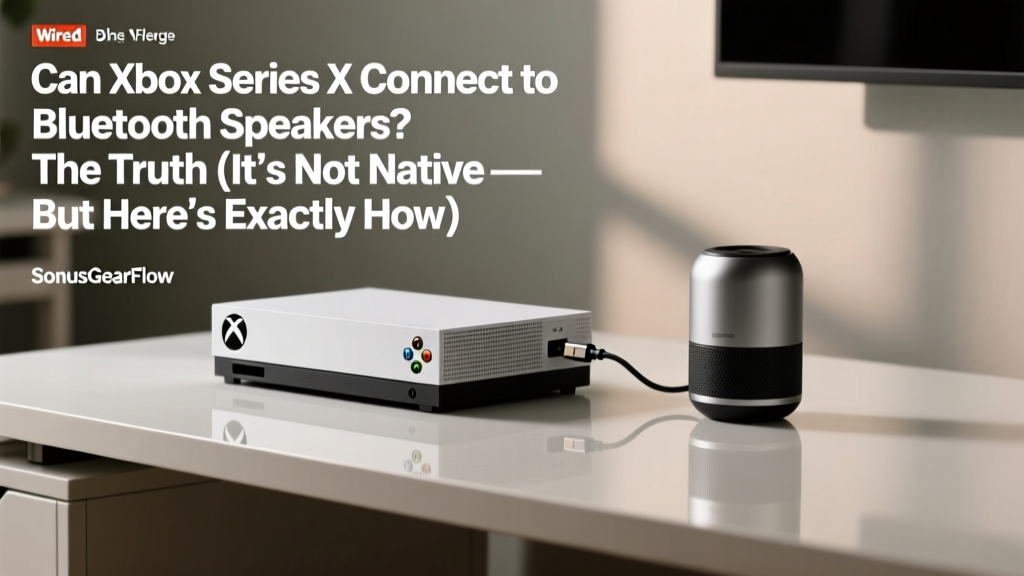 Can Xbox Series X Connect to Bluetooth Speakers? The Truth (It’s Not Native — But Here’s Exactly How to Make It Work Without Lag, Glitches, or Buying New Gear)