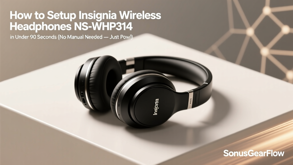 How to Setup Insignia Wireless Headphones NS-WHP314 in Under 90 Seconds (No Manual Needed — Just Power, Pair, Play)