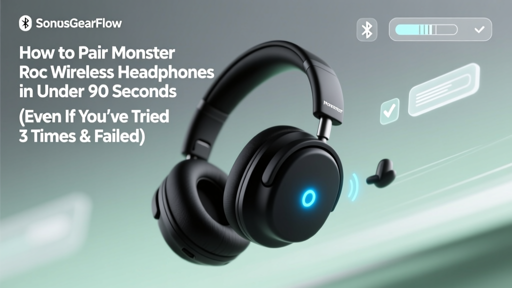 How to Pair Monster Roc Wireless Headphones in Under 90 Seconds (Even If You’ve Tried 3 Times & Failed — Here’s the Exact Button Combo Your Manual Missed)