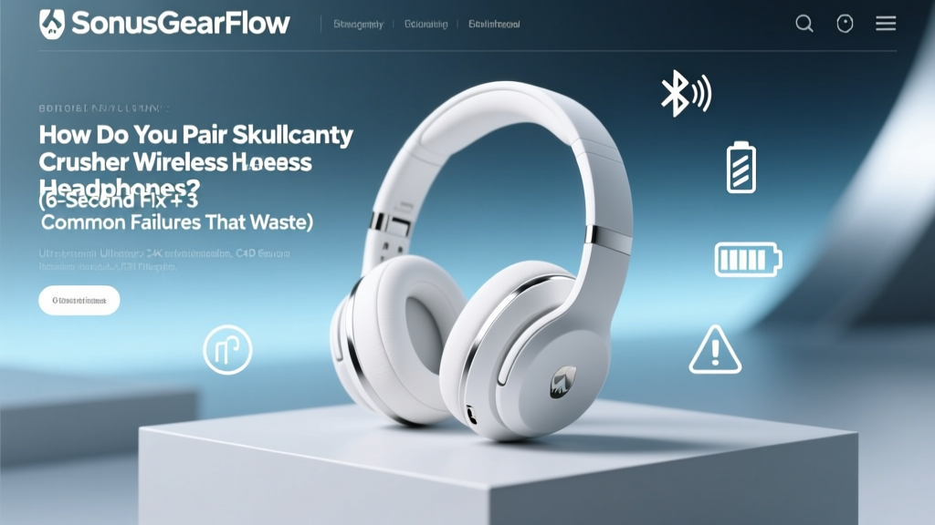 How Do You Pair Skullcandy Crusher Wireless Headphones? (6-Second Fix + 3 Common Failures That Waste Your Time — Solved)