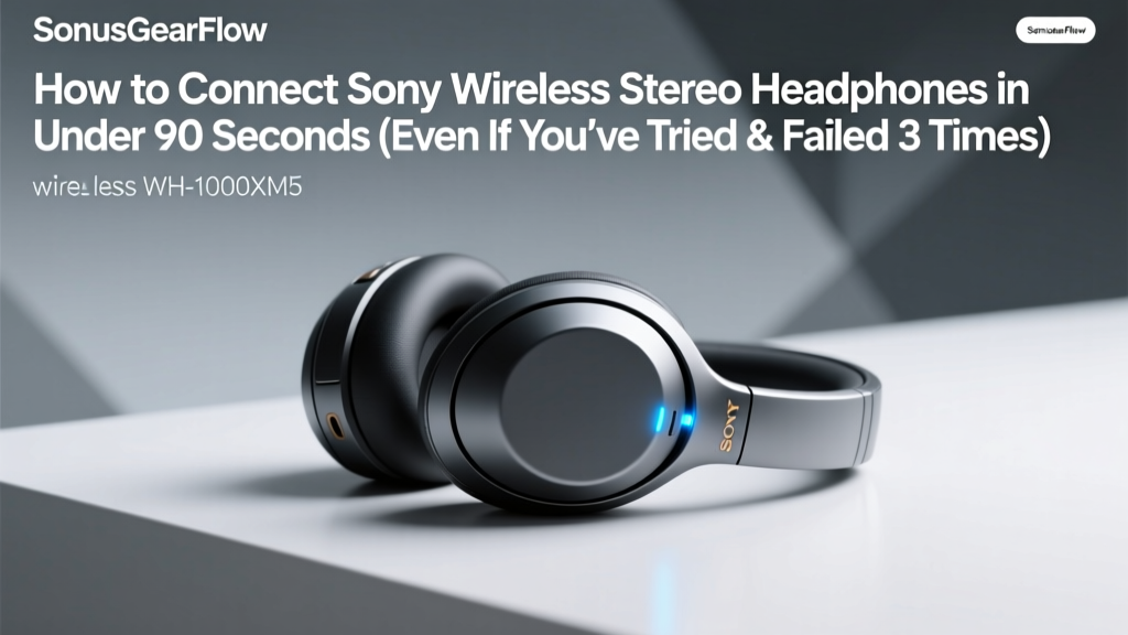 How to Connect Sony Wireless Stereo Headphones in Under 90 Seconds (Even If You’ve Tried & Failed 3 Times — Here’s What Most Users Miss)