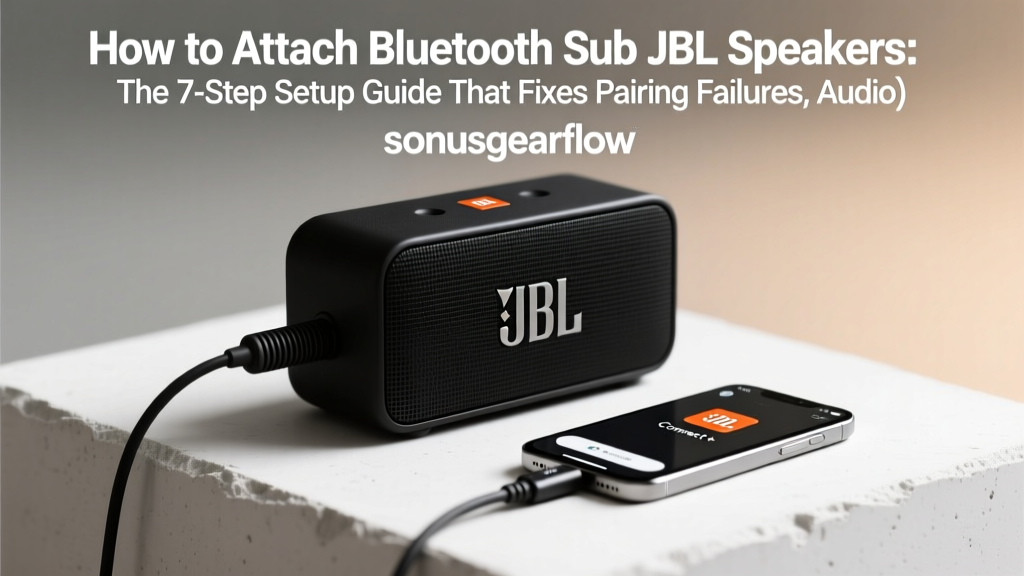 How to Attach Bluetooth Sub JBL Speakers: The 7-Step Setup Guide That Fixes Pairing Failures, Audio Lag, and 'No Device Found' Errors (Even If You’ve Tried Everything)