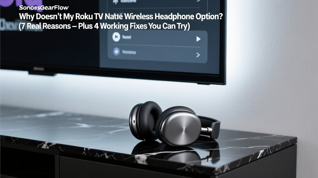 Why Doesn’t My Roku TV Have Wireless Headphone Option? (7 Real Reasons — Plus 4 Working Fixes You Can Do Tonight)