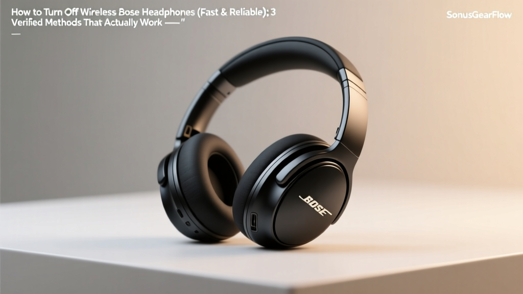 How to Turn Off Wireless Bose Headphones (Fast & Reliable): 3 Verified Methods That Actually Work — Plus Why Auto-Off Fails, How to Fix Battery Drain, and What to Do If They Won’t Power Down