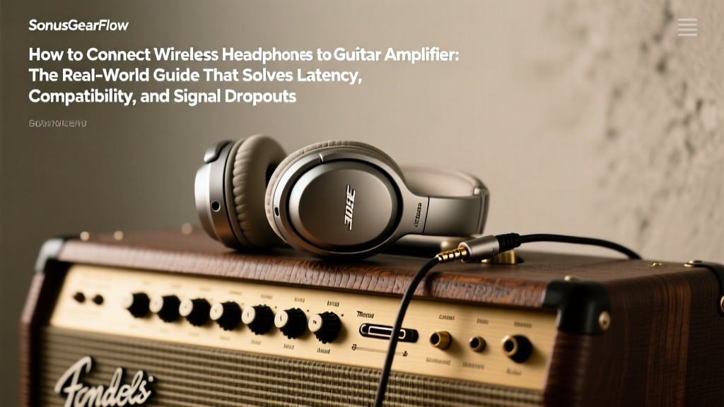 How to Connect Wireless Headphones to Guitar Amplifier: The Real-World Guide That Solves Latency, Compatibility & Sound Quality Issues (No Adapter Guesswork)
