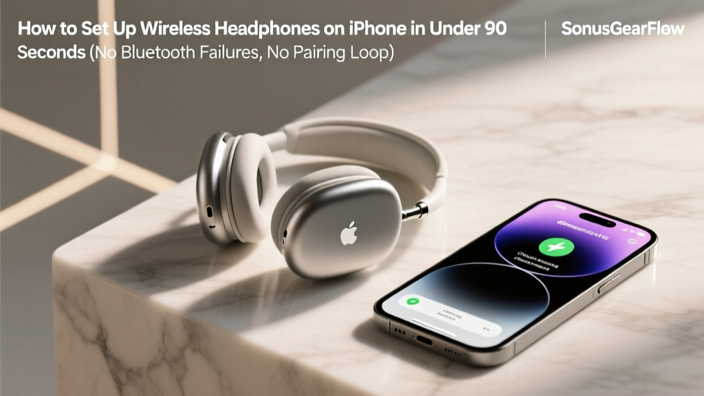 How to Set Up Wireless Headphones iPhone in Under 90 Seconds (No Bluetooth Failures, No Pairing Loops — Just Working Sound Every Time)