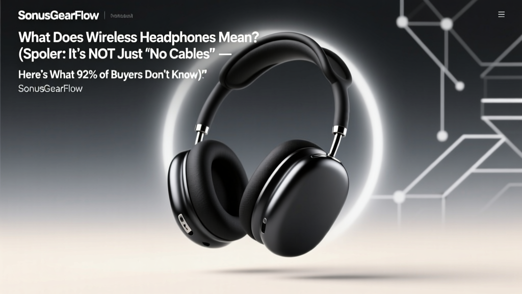 What Does Wireless Headphones Mean? (Spoiler: It’s NOT Just 'No Cables' — Here’s What 92% of Buyers Miss About Bluetooth Range, Latency, Codec Lock-In, and Battery Realities)
