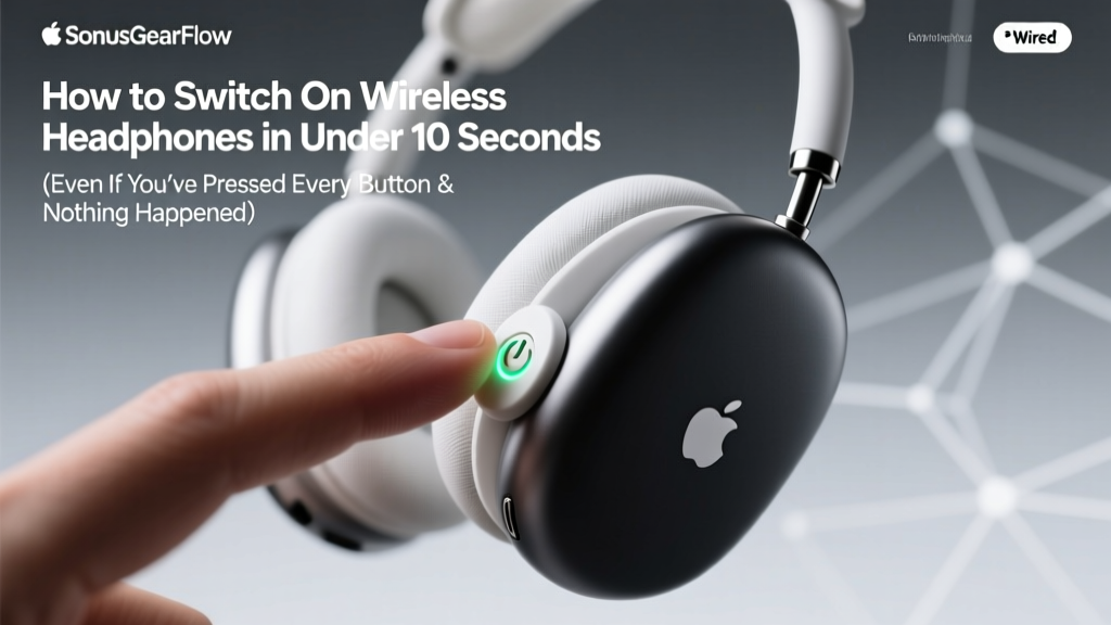 How to Switch On Wireless Headphones in Under 10 Seconds (Even If You’ve Pressed Every Button & Nothing Happens)