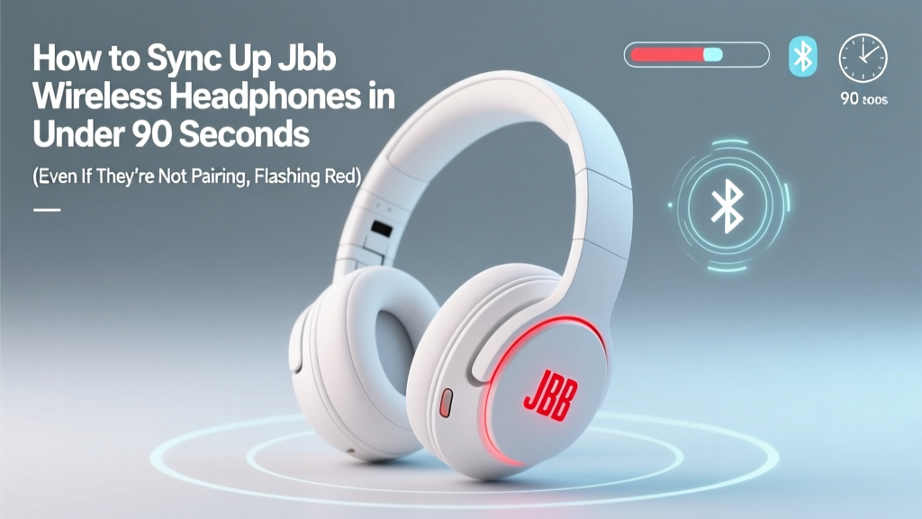 How to Sync Up JLab Wireless Headphones in Under 90 Seconds (Even If They’re Not Pairing, Flashing Red, or Ignoring Your Phone)