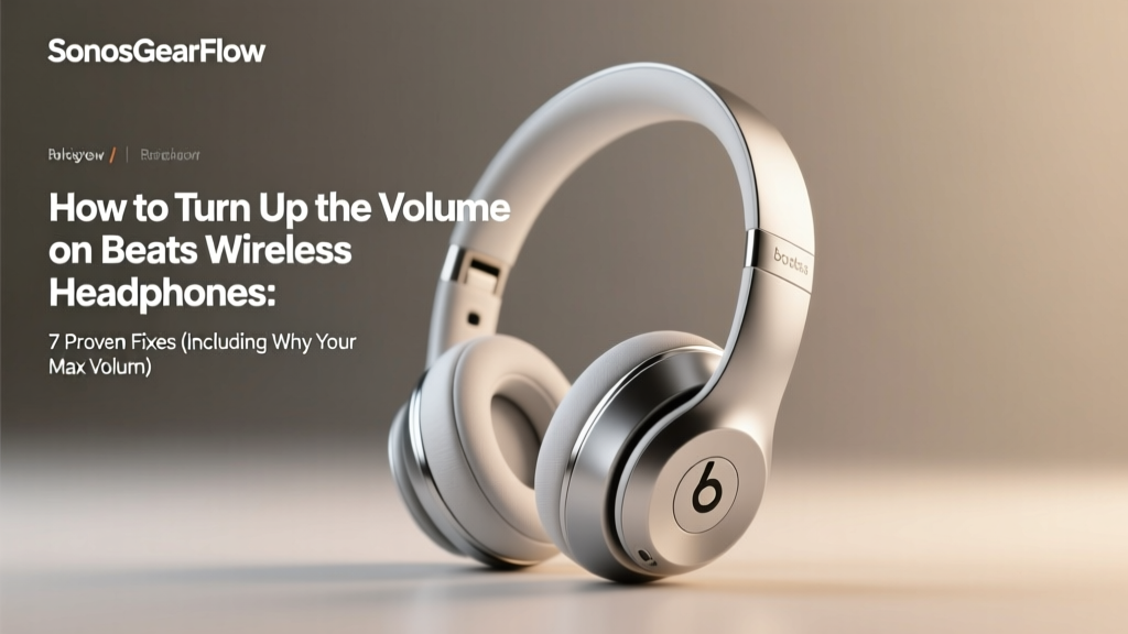 How to Turn Up the Volume on Beats Wireless Headphones: 7 Proven Fixes (Including Why Your Max Volume Feels Too Quiet & How to Safely Push It Further Without Distortion)