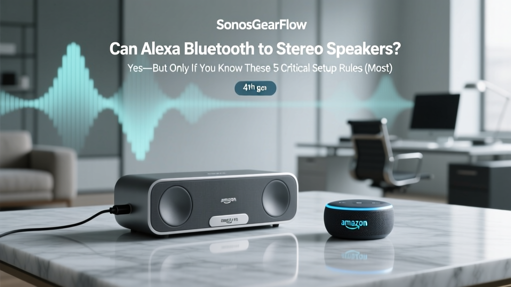 Can Alexa Bluetooth to Stereo Speakers? Yes—But Only If You Know These 5 Critical Setup Rules (Most Users Miss #3)