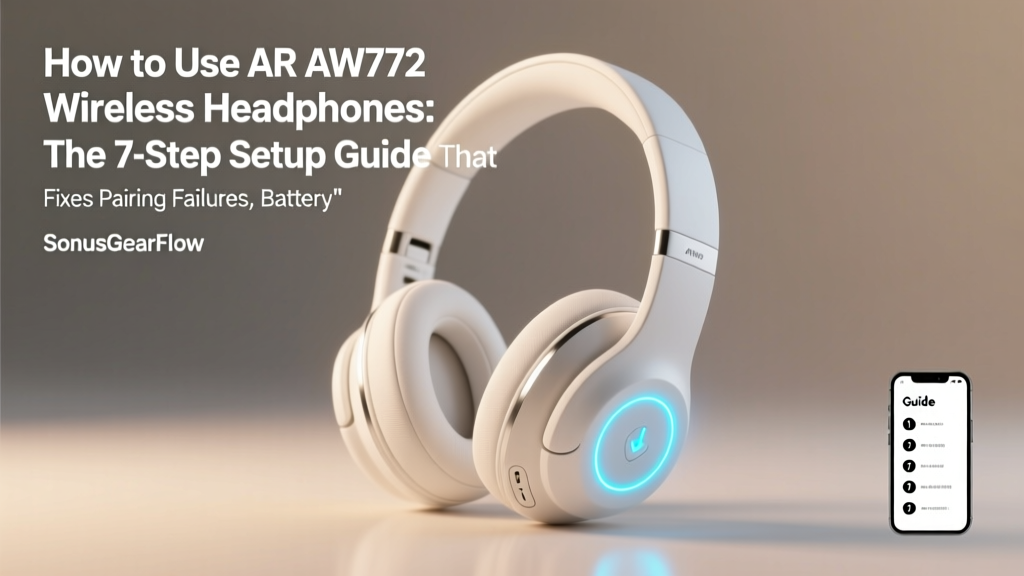 How to Use AR AW772 Wireless Headphones: The 7-Step Setup Guide That Fixes Pairing Failures, Battery Drain, and Audio Lag (No Tech Degree Required)