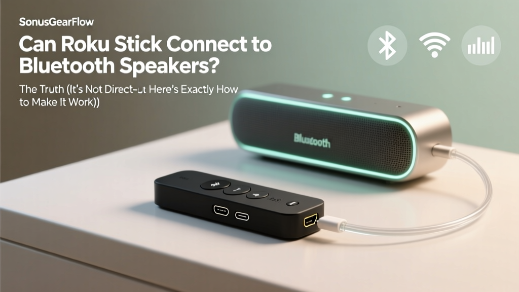 Can Roku Stick Connect to Bluetooth Speakers? The Truth (It’s Not Direct—but Here’s Exactly How to Make It Work in 2024 Without Buying New Gear)