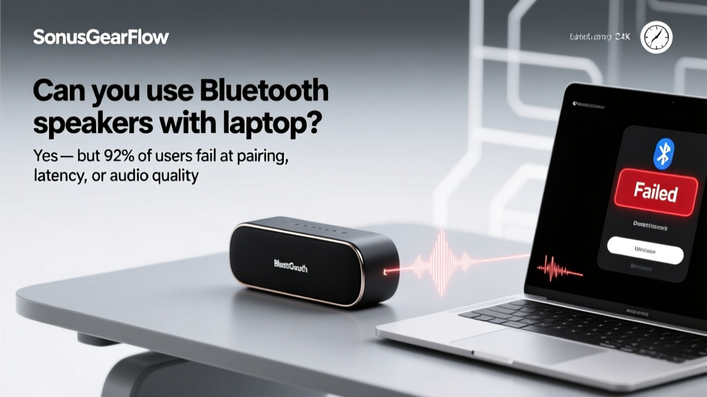 Can you use Bluetooth speakers with laptop? Yes — but 92% of users fail at pairing, latency, or audio quality. Here’s the exact 5-step fix (tested on Windows 11, macOS Sonoma, and Linux) that restores crisp stereo sync, eliminates dropouts, and unlocks full codec support — no drivers or dongles needed.