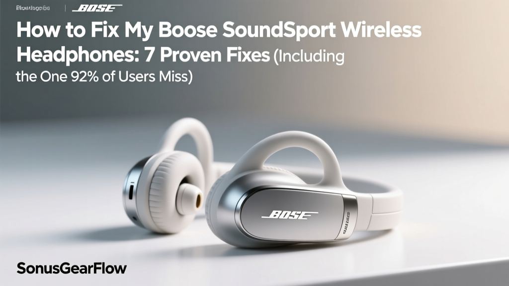How to Fix My Bose SoundSport Wireless Headphones: 7 Proven Fixes (Including the One 92% of Users Miss That Restores Full Battery & Bluetooth in Under 90 Seconds)