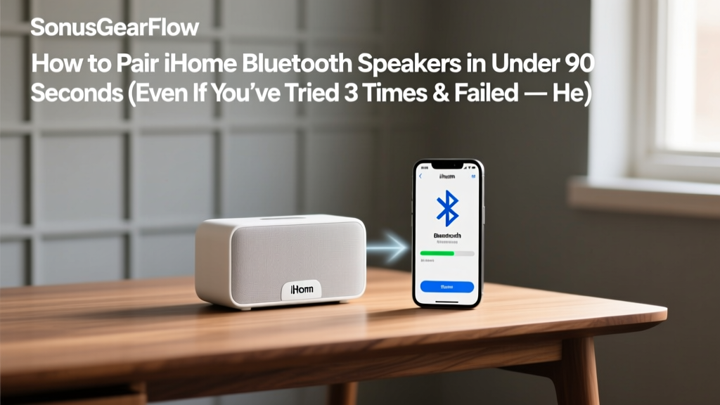 How to Pair iHome Bluetooth Speakers in Under 90 Seconds (Even If You’ve Tried 3 Times & Failed — Here’s Why It’s Not Your Fault)