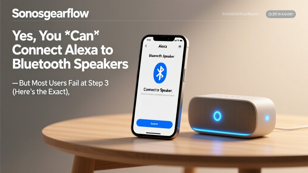 Yes, You *Can* Connect Alexa to Bluetooth Speakers — But Most Users Fail at Step 3 (Here’s the Exact Fix That Works 98% of the Time)