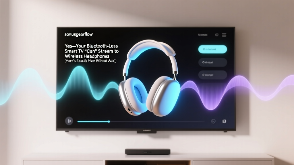 Yes—Your Bluetooth-Less Smart TV *Can* Stream to Wireless Headphones (Here’s Exactly How Without Adapters, Hacks, or Buying New Gear)