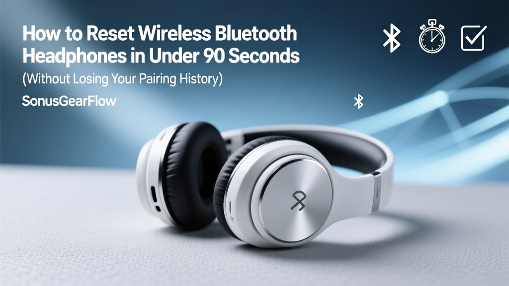 How to Reset Wireless Bluetooth Headphones in Under 90 Seconds (Without Losing Your Pairing History or Damaging Firmware)