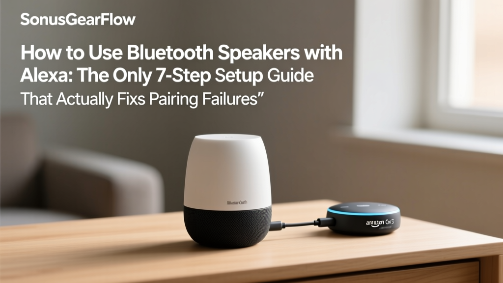How to Use Bluetooth Speakers with Alexa: The Only 7-Step Setup Guide That Actually Fixes Pairing Failures, Audio Dropouts, and Echo Confusion (No Tech Degree Required)