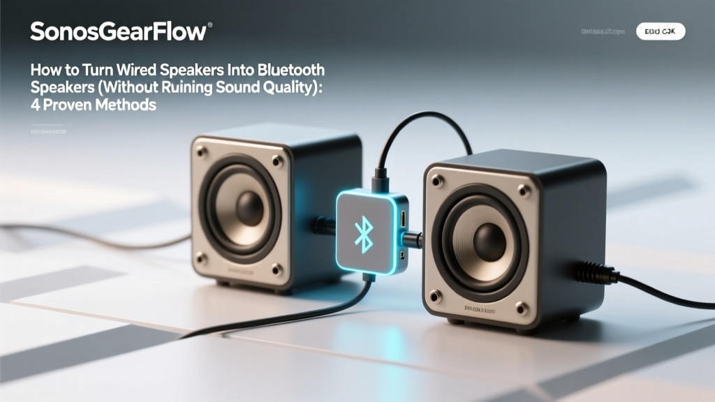 How to Turn Wired Speakers Into Bluetooth Speakers (Without Ruining Sound Quality): 4 Proven Methods That Cost Under $50 — Plus Which One Actually Preserves Your Speaker’s Full Frequency Response