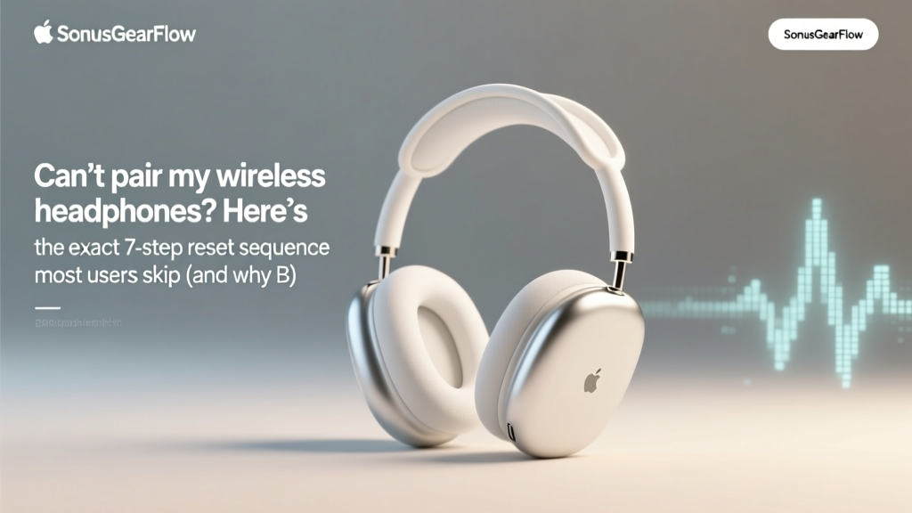 Can't pair my wireless headphones? Here’s the exact 7-step reset sequence most users skip (and why Bluetooth 5.3 devices fail silently on iOS 17+)