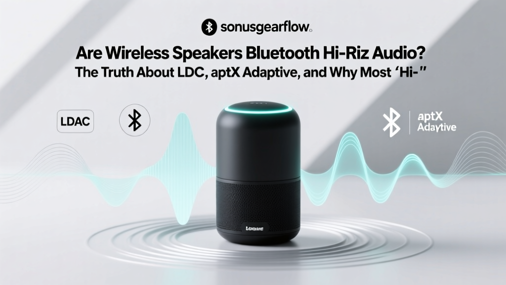 Are Wireless Speakers Bluetooth Hi-Res Audio? The Truth About LDAC, aptX Adaptive, and Why Most 'Hi-Res Certified' Speakers Still Fall Short — Plus the 5 Models That Actually Deliver Studio-Quality Wireless Sound