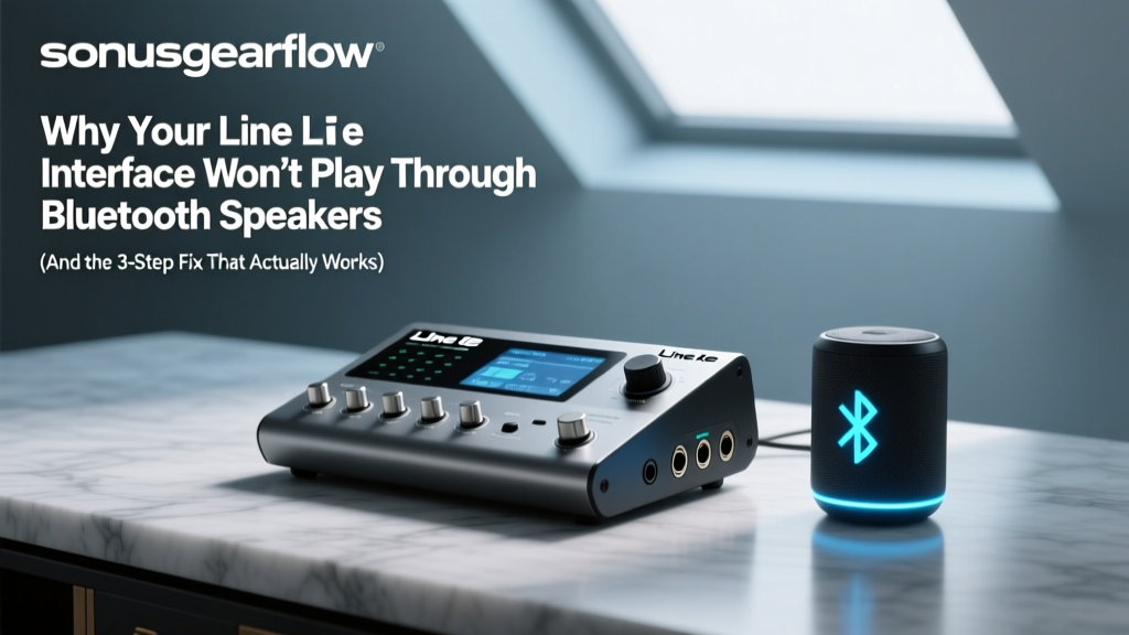 Why Your Line 6 Interface Won’t Play Through Bluetooth Speakers (And the 3-Step Fix That Actually Works—No Extra Hardware Needed)