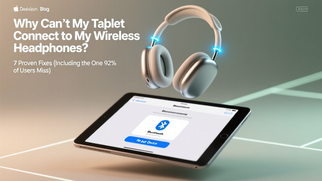 Why Can’t My Tablet Connect to My Wireless Headphones? 7 Proven Fixes (Including the One 92% of Users Miss in Settings)