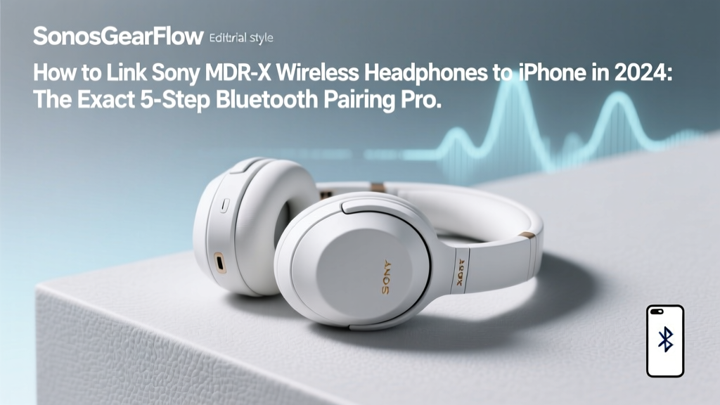 How to Link Sony MDR-X Wireless Headphones to iPhone in 2024: The Exact 5-Step Bluetooth Pairing Process (No Reset Needed — Unless You’ve Tried These 3 Common Fixes First)