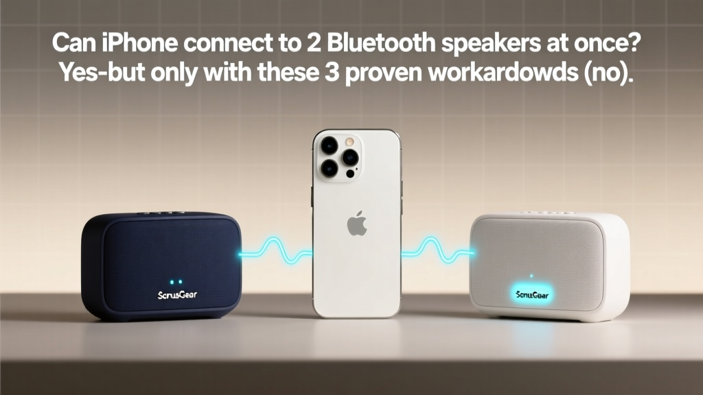 Can iPhone connect to 2 Bluetooth speakers at once? Yes—but only with these 3 proven workarounds (no app hacks, no jailbreak, and Apple’s built-in limitation explained)