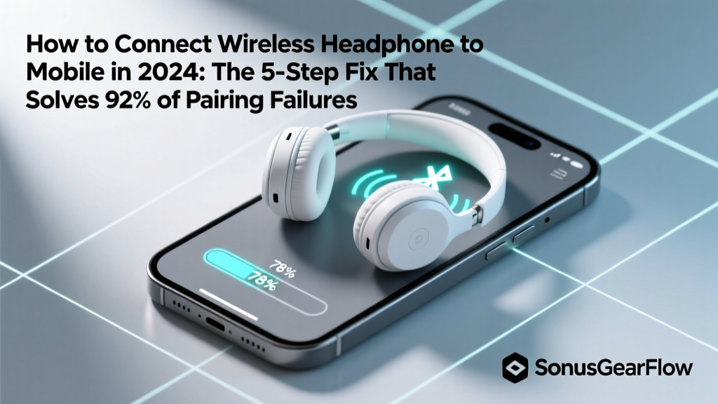 How to Connect Wireless Headphone to Mobile in 2024: The 5-Step Fix That Solves 92% of Pairing Failures (No Tech Degree Required)