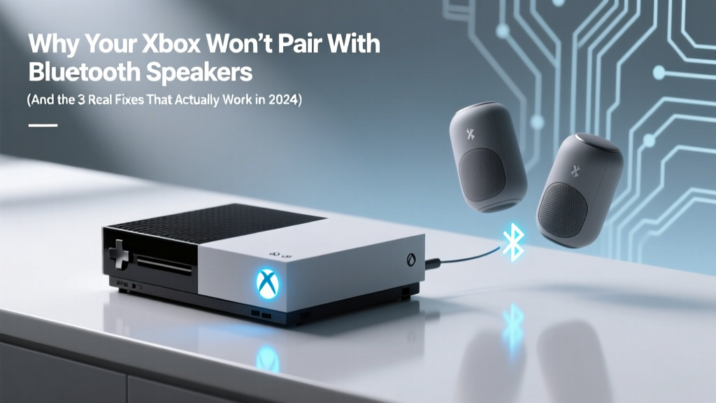 Why Your Xbox Won’t Pair With Bluetooth Speakers (And the 3 Real Fixes That Actually Work in 2024 — No Dongles, No Headphones, Just Clean Audio)