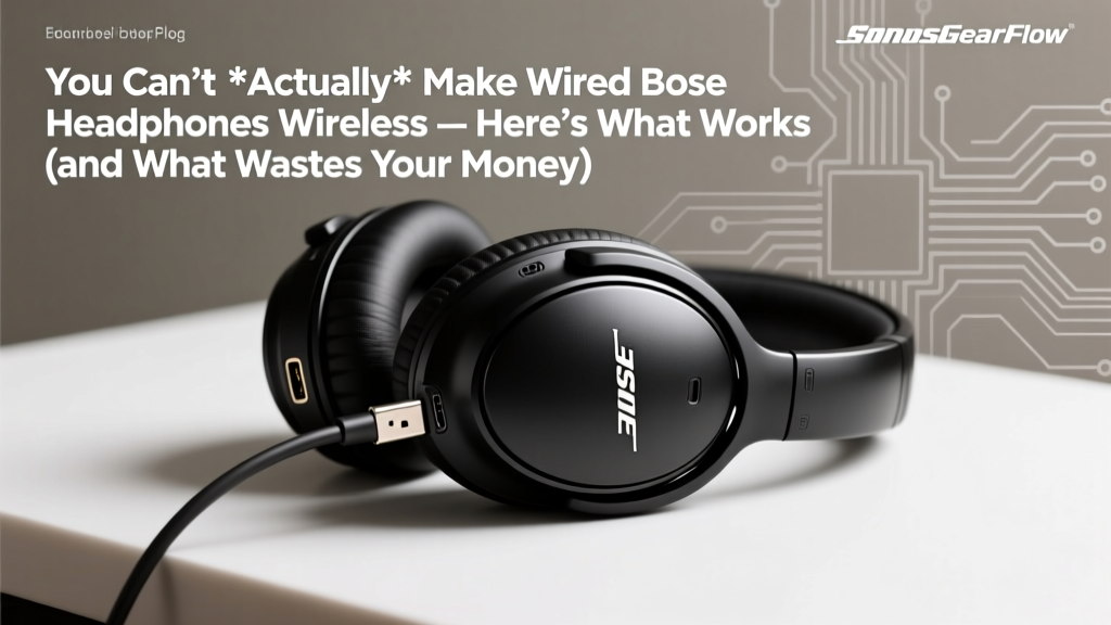 You Can’t *Actually* Make Wired Bose Headphones Wireless — Here’s What Works (and What Wastes Your Money & Sound Quality)