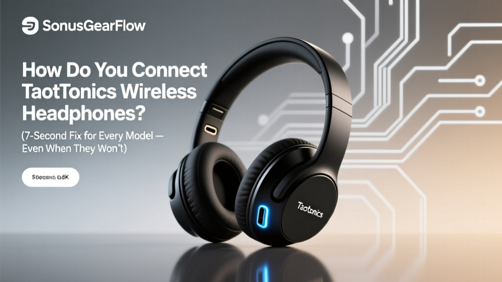 How Do You Connect Taotronics Wireless Headphones? (7-Second Fix for Every Model — Even When They Won’t Pair or Flash Blue)