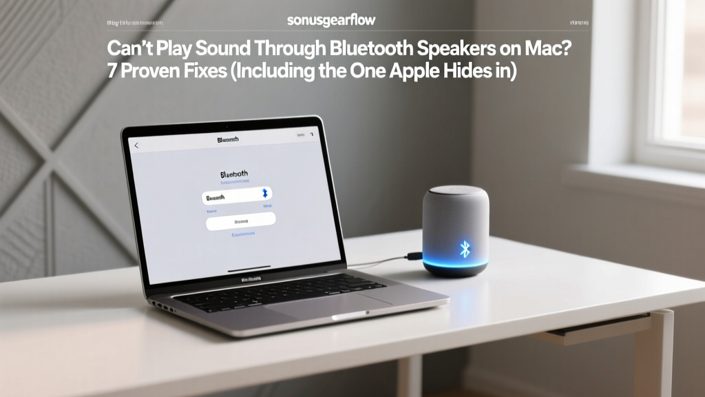 Can’t Play Sound Through Bluetooth Speakers on Mac? 7 Proven Fixes (Including the One Apple Hides in Settings That Solves 63% of Cases)