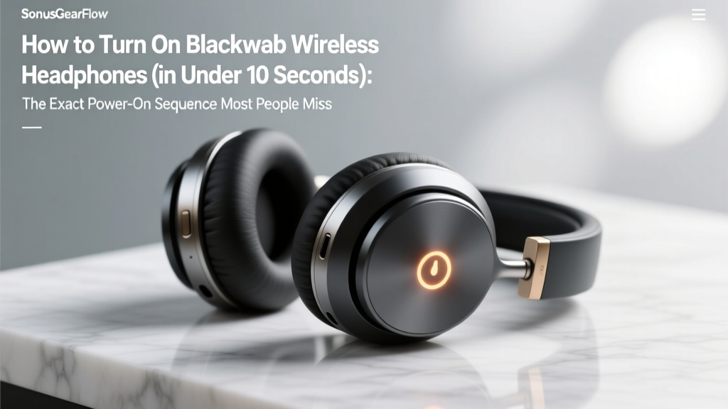 How to Turn On Blackweb Wireless Headphones (in Under 10 Seconds): The Exact Power-On Sequence Most Users Miss — Plus Why Your Headphones Won’t Pair Even After 'Turning On'