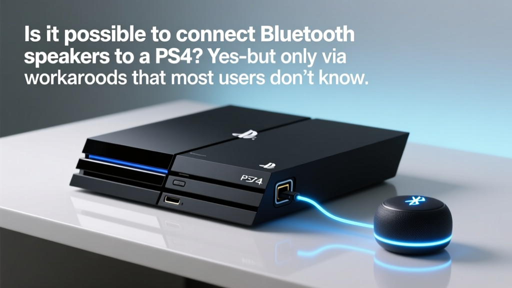 Is it possible to connect Bluetooth speakers to a PS4? Yes—but only via workarounds that most users don’t know about (and why Sony’s official silence isn’t the full story)