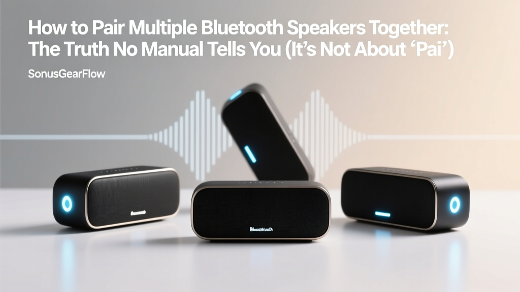 How to Pair Multiple Bluetooth Speakers Together: The Truth No Manual Tells You (It’s Not About ‘Pairing’—It’s About Sync, Latency, and Speaker Compatibility)