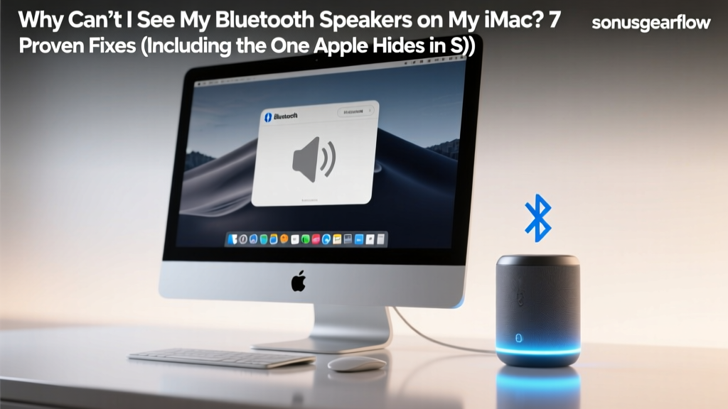 Why Can’t I See My Bluetooth Speakers on My iMac? 7 Proven Fixes (Including the One Apple Hides in System Settings That 83% of Users Miss)