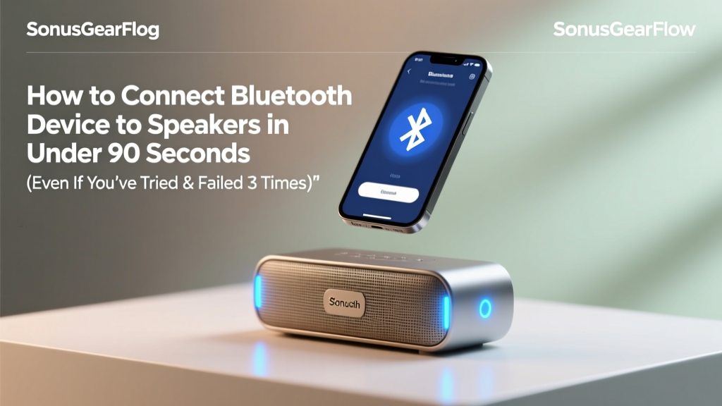 How to Connect Bluetooth Device to Speakers in Under 90 Seconds (Even If You’ve Tried & Failed 3 Times — Here’s the Exact Fix That Works Every Time)