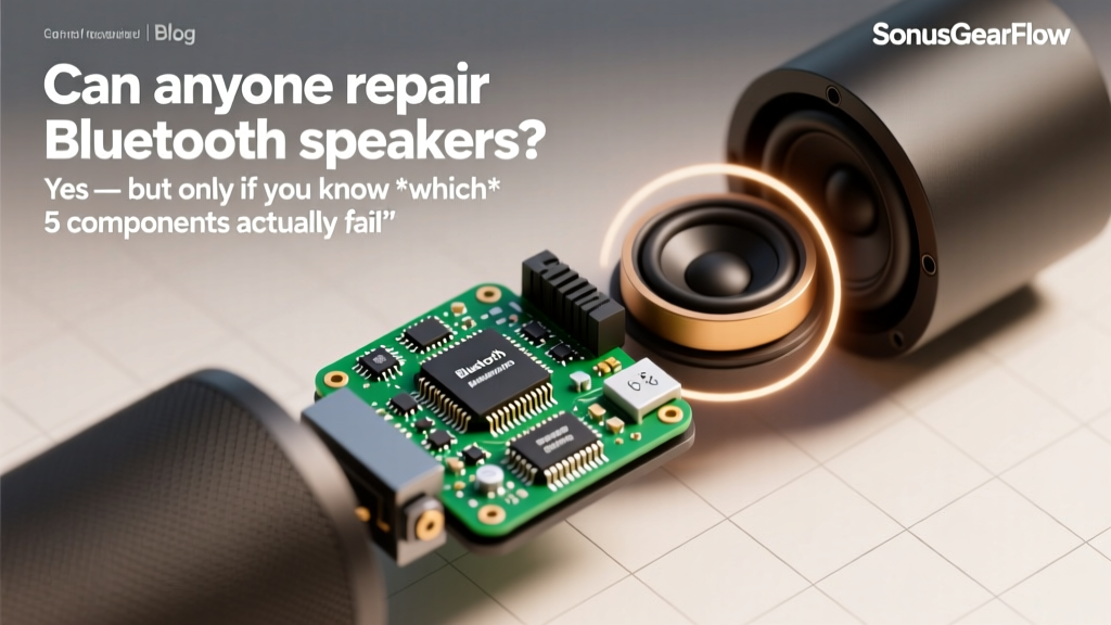 Can anyone repair Bluetooth speakers? Yes — but only if you know *which* 5 components actually fail (and which 3 'repairs' destroy resale value before you even open the case)