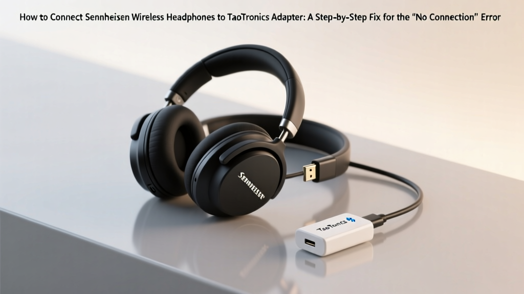 How to Connect Sennheiser Wireless Headphones to TaoTronics Adapter: A Step-by-Step Fix for the 'No Sound' Frustration (That’s Usually Not Your Headphones’ Fault)