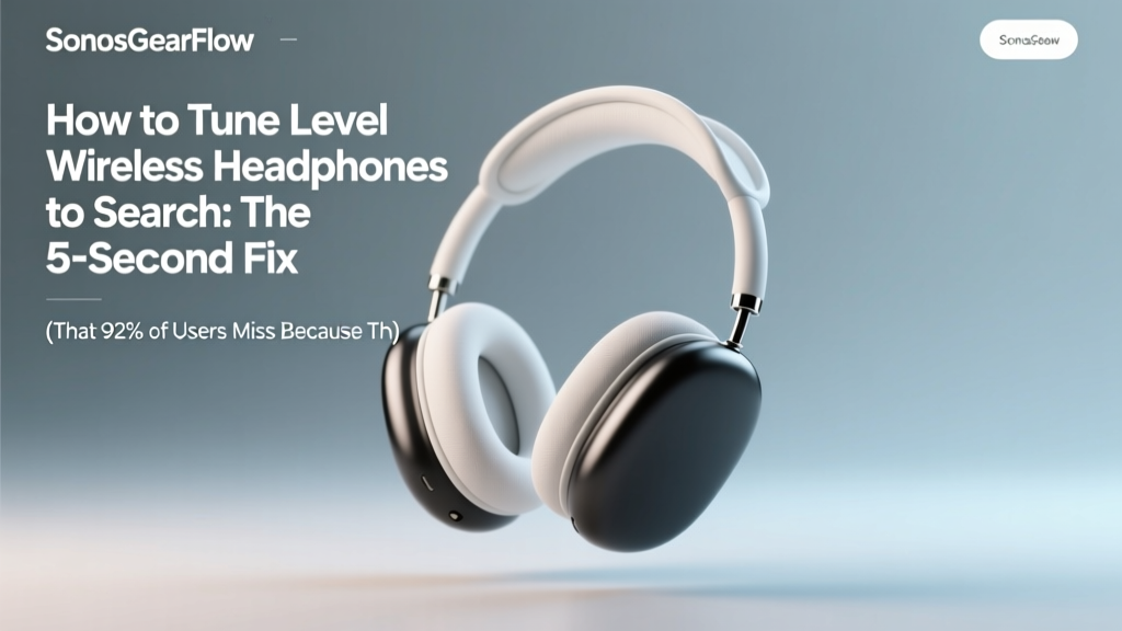 How to Tune Level Wireless Headphones to Search: The 5-Second Fix (That 92% of Users Miss Because They’re Pressing the Wrong Button)
