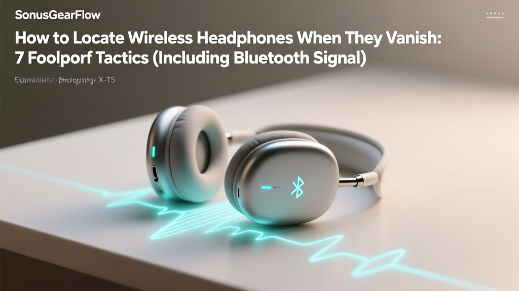 How to Locate Wireless Headphones When They Vanish: 7 Foolproof Tactics (Including Bluetooth Signal Mapping, App-Based Tracking, and Physical Recovery Hacks That Actually Work)