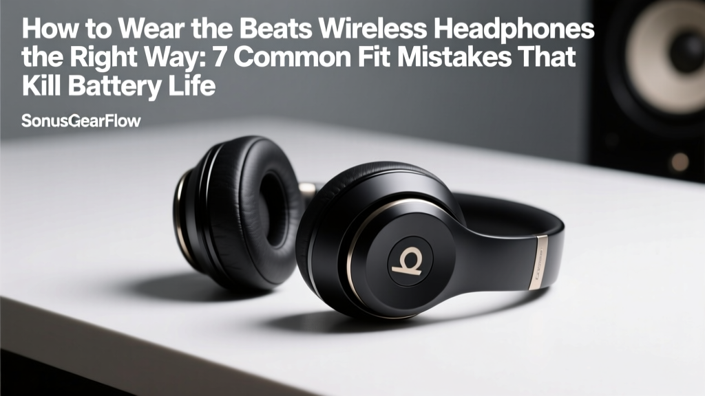 How to Wear the Beats Wireless Headphones the Right Way: 7 Common Fit Mistakes That Kill Battery Life, Cause Ear Fatigue, and Muffle Bass (Plus How to Fix Them in Under 60 Seconds)