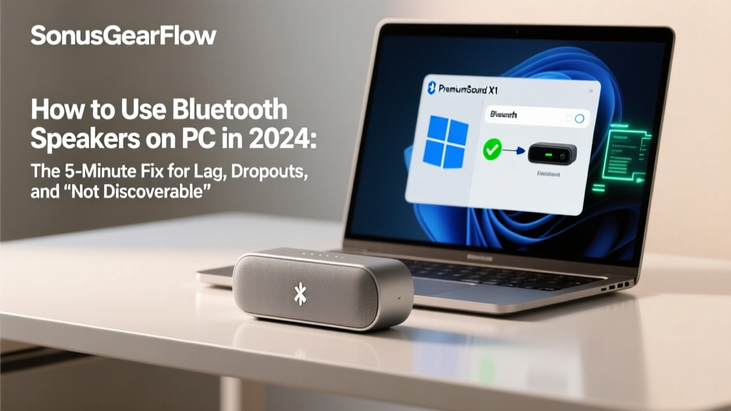 How to Use Bluetooth Speakers on PC in 2024: The 5-Minute Fix for Lag, Dropouts, and 'Not Discoverable' Errors (No Drivers Needed)