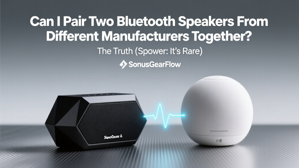 Can I Pair Two Bluetooth Speakers From Different Manufacturers Together? The Truth (Spoiler: It’s Rare—But Here’s Exactly When & How It Actually Works)