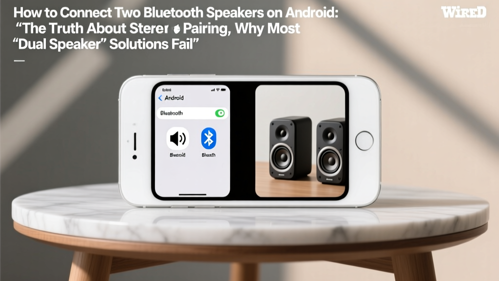 How to Connect Two Bluetooth Speakers Android: The Truth About Stereo Pairing, Why Most 'Dual Speaker' Apps Fail, and the Only 3 Methods That Actually Work in 2024 (No Root, No Extra Hardware)