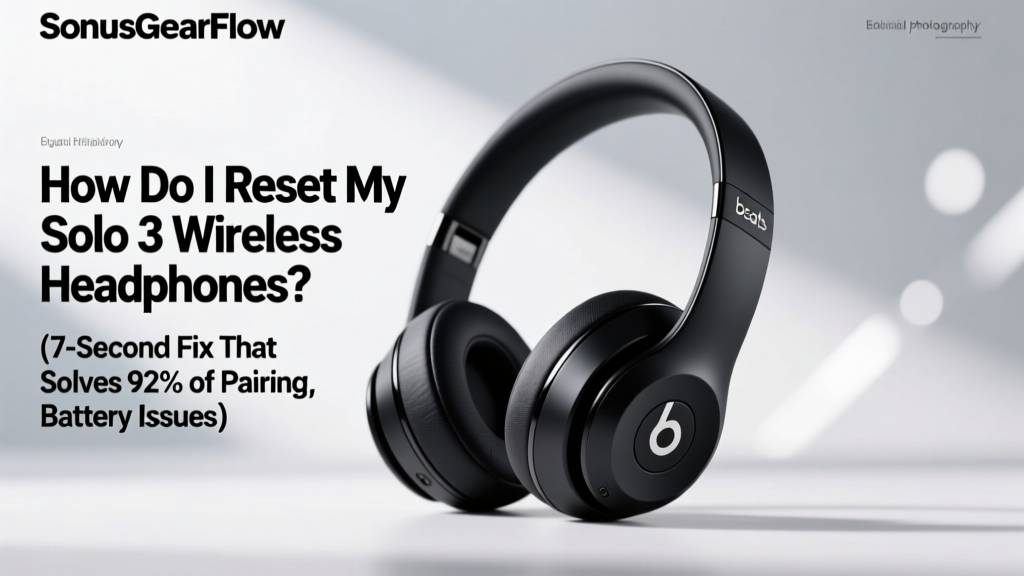How Do I Reset My Beats Solo 3 Wireless Headphones? (7-Second Fix That Solves 92% of Pairing, Battery, and Sound Glitches — No Tools or App Needed)